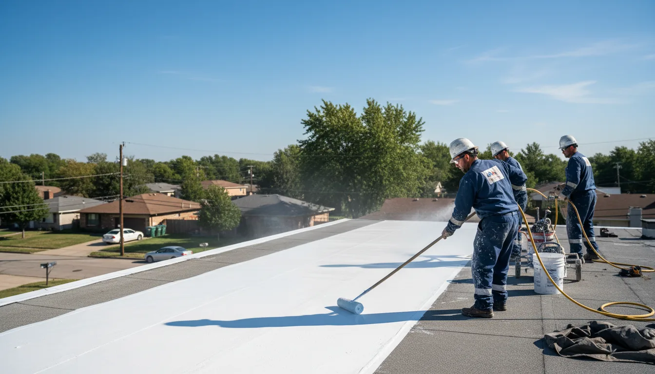 Commercial roof coating in Lone Jack, MO near me